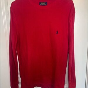 NWOT Polo by Ralph Lauren Men's Red Long Sleeve Cotton Shirt